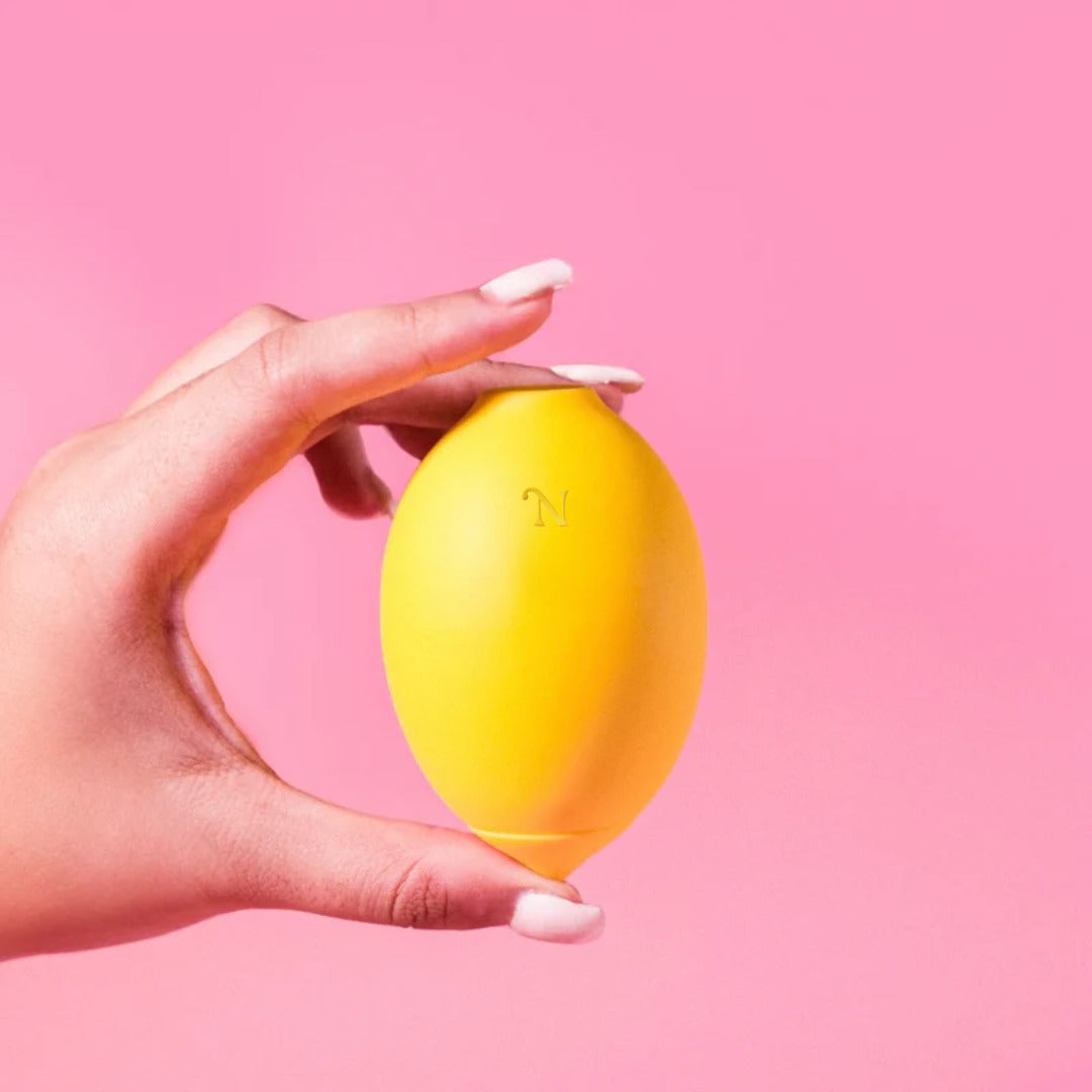The Lem Clitoral Vibrator in lemon yellow